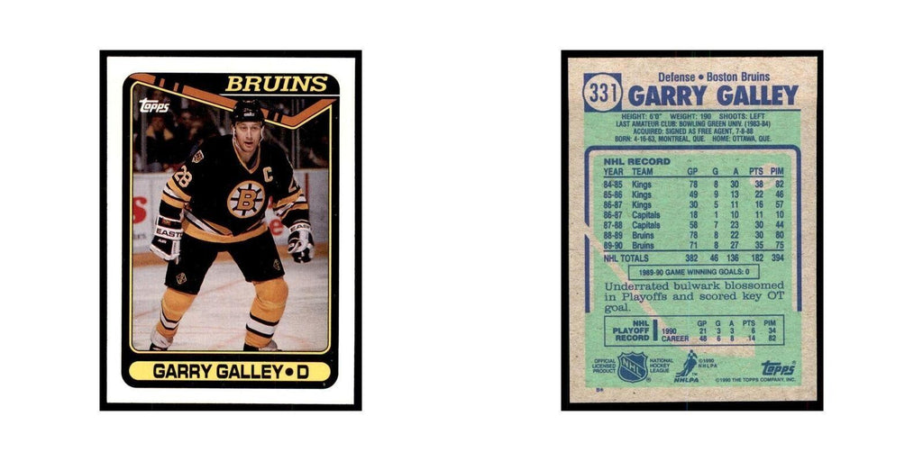 1990 Topps Garry Galley Hockey Cards #331