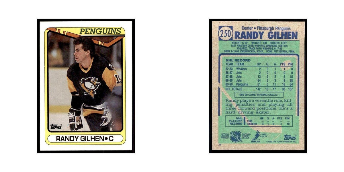 1990 Topps Randy Gilhen Hockey Cards #250
