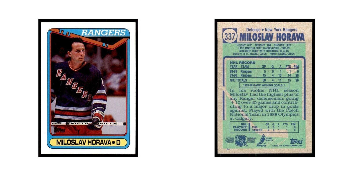 1990 Topps Miloslav Horava Hockey Cards #337