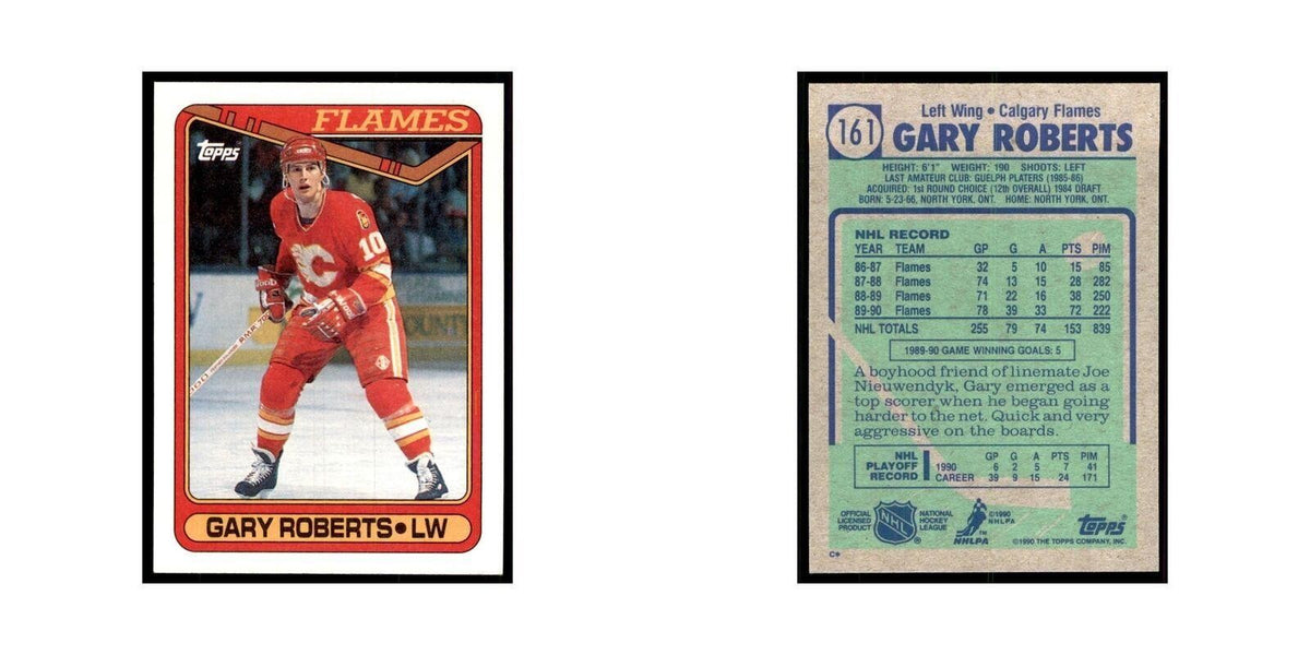 1990 Topps Gary Roberts Hockey Cards #161