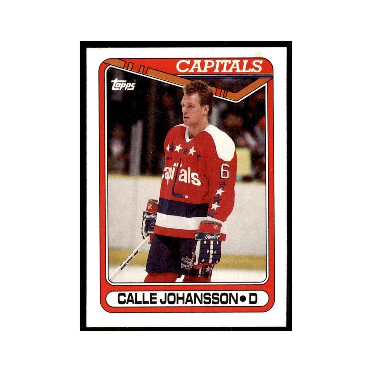 1990 Topps Calle Johansson Hockey Cards #164