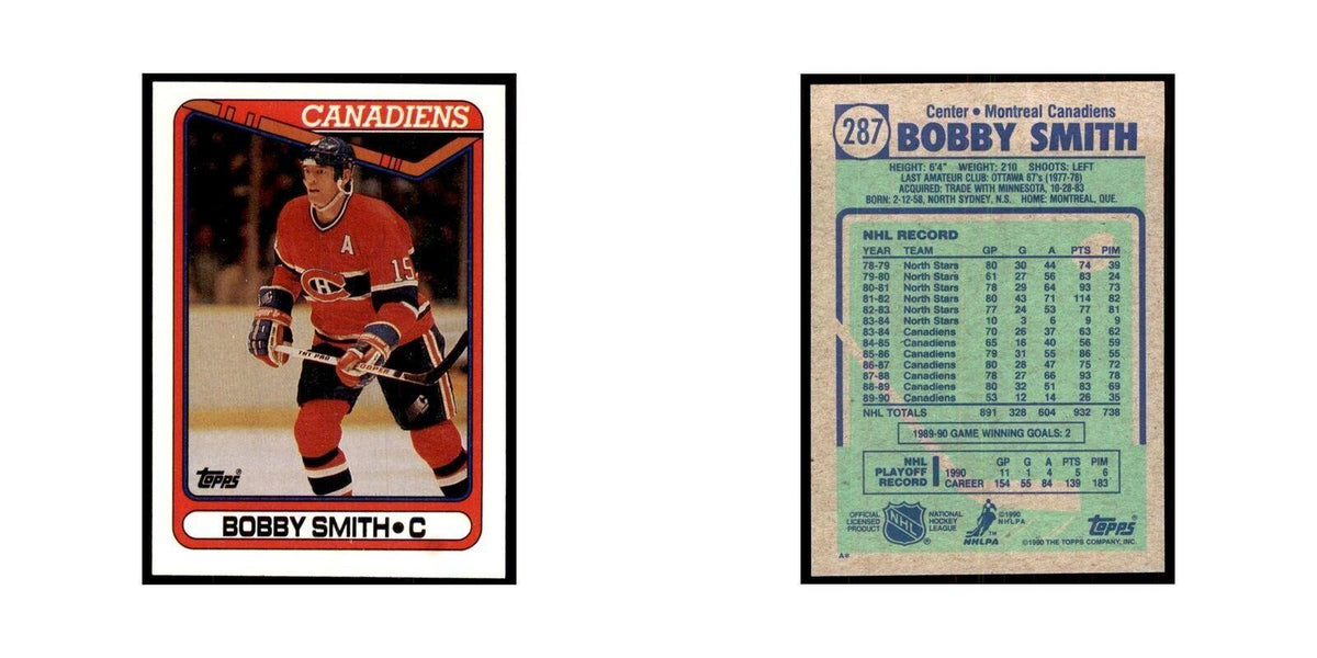 1990 Topps Bobby Smith Hockey Cards #287