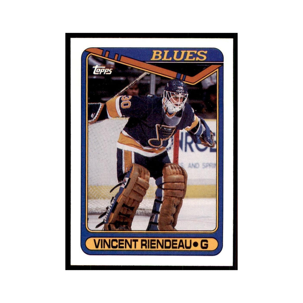 1990 Topps Vincent Riendeau Hockey Cards #177