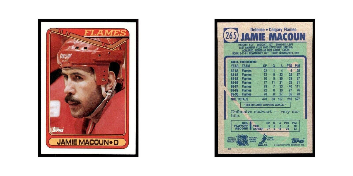 1990 Topps Jamie Macoun Hockey Cards #265