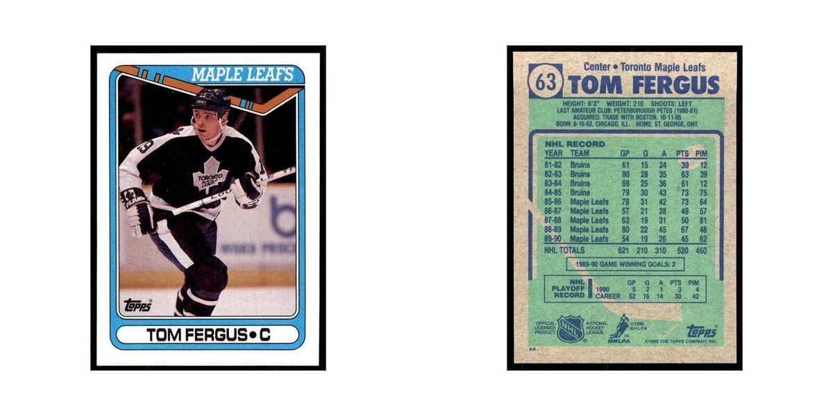 1990 Topps Tom Fergus Hockey Cards #63