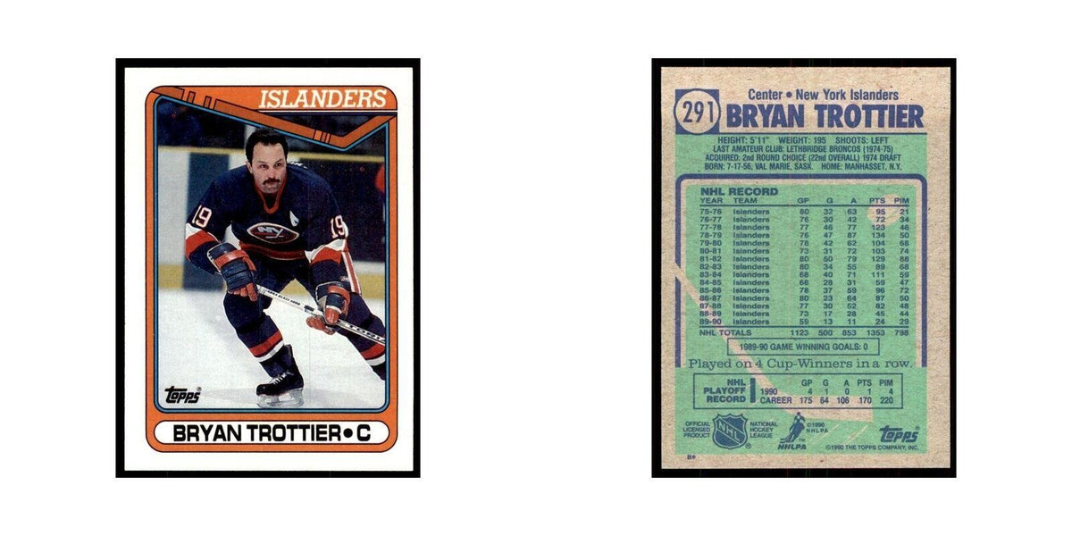 1990 Topps Bryan Trottier Hockey Cards #291