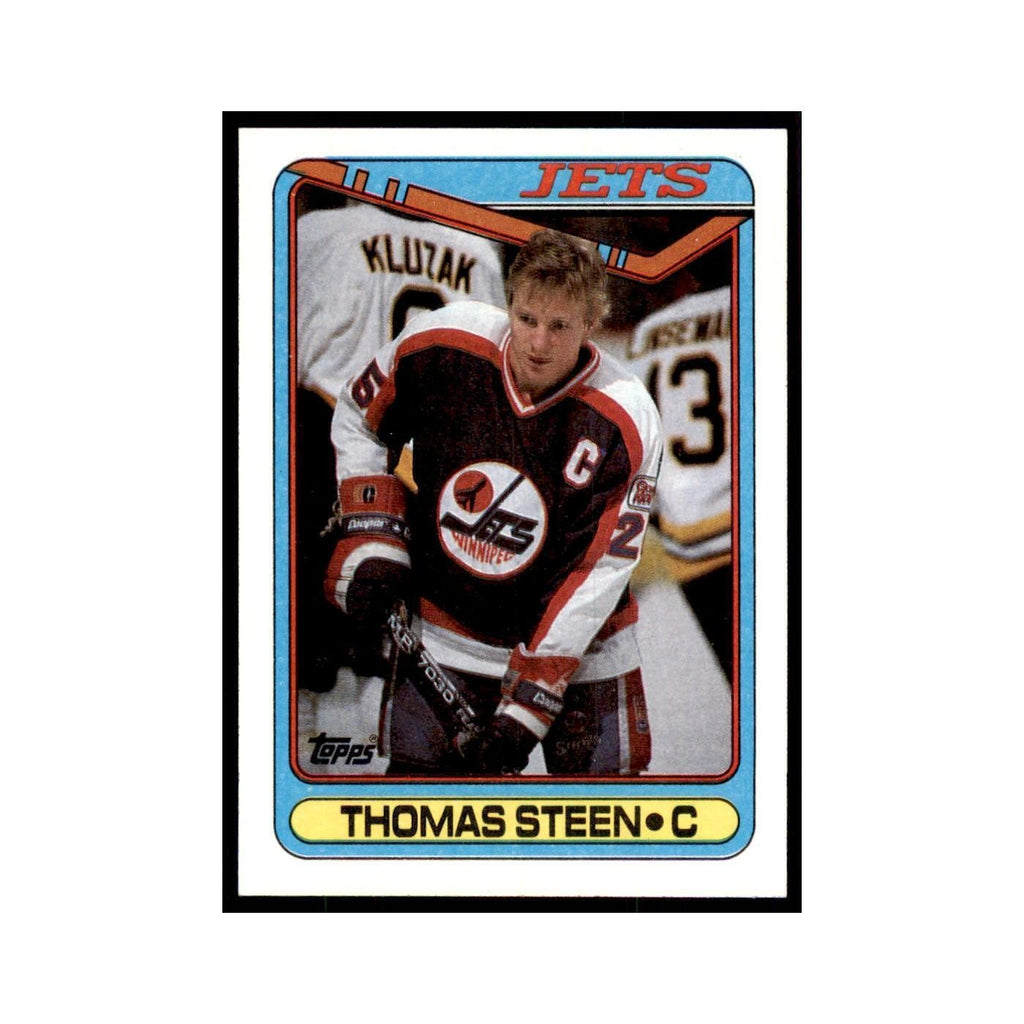 1990 Topps Thomas Steen Hockey Cards #283