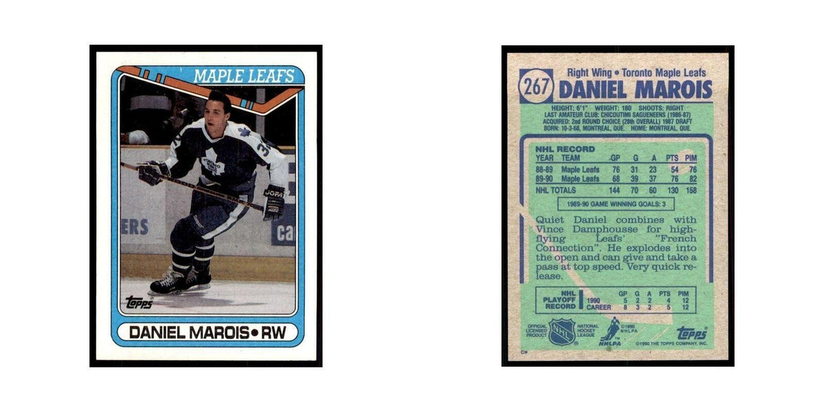 1990 Topps Daniel Marois Hockey Cards #267