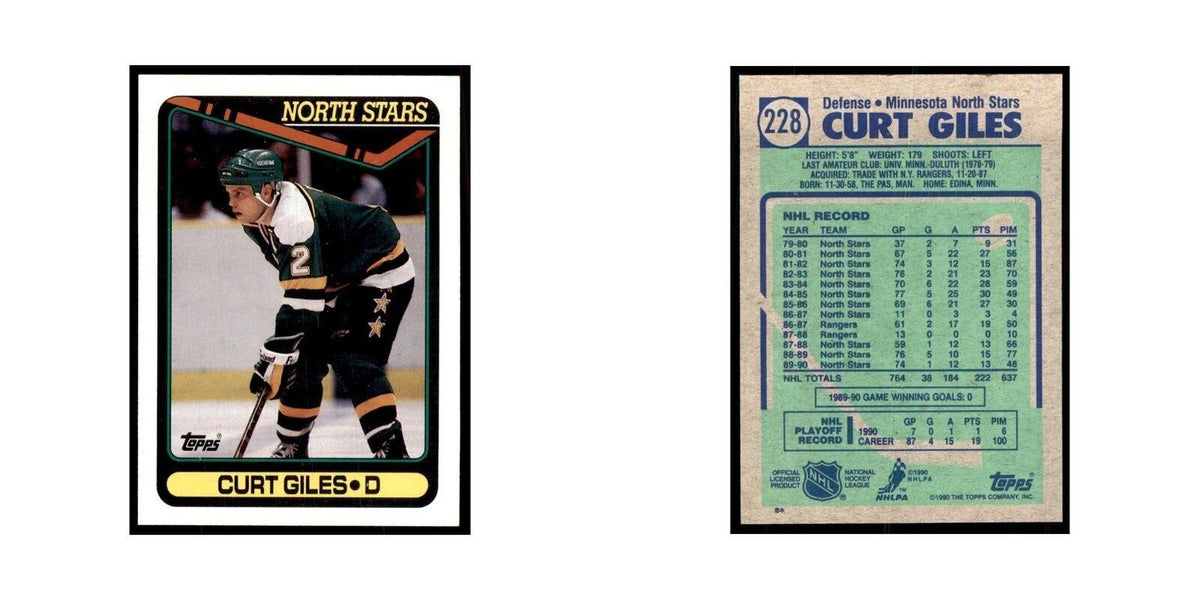 1990 Topps Curt Giles Hockey Cards #228