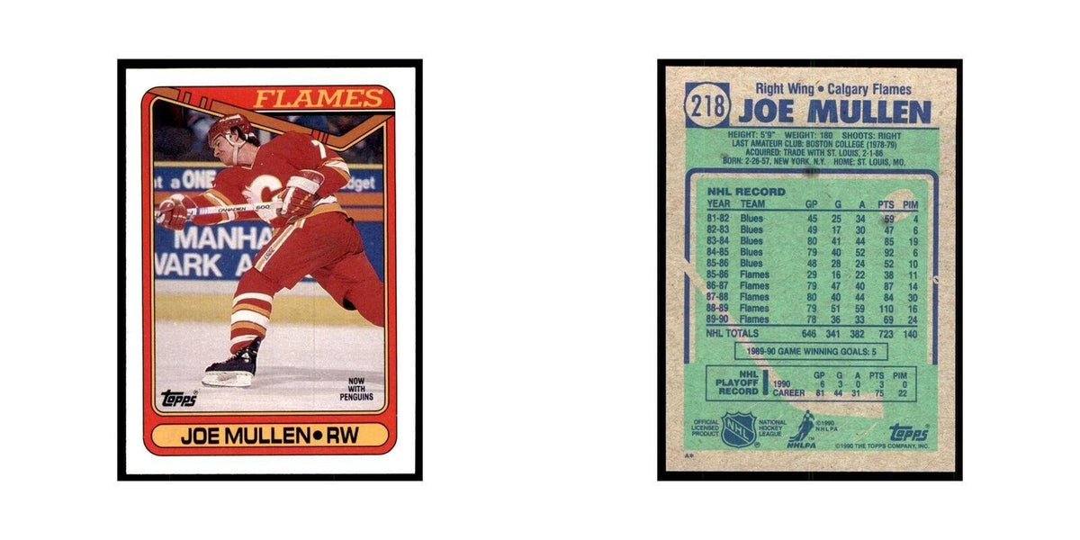 1990 Topps Joe Mullen Hockey Cards #218