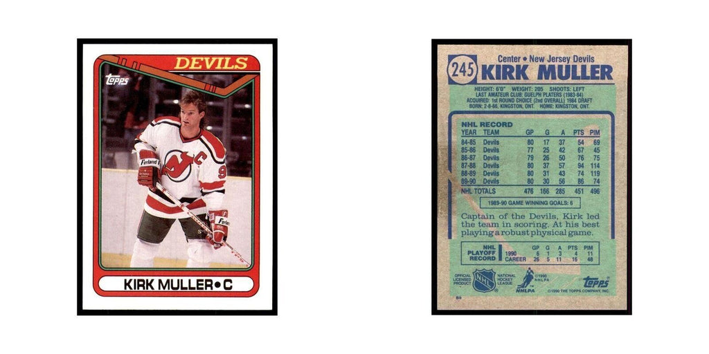 1990 Topps Kirk Muller Hockey Cards #245