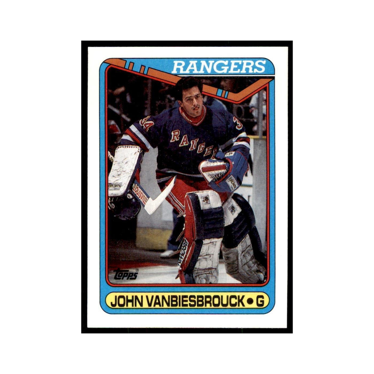 1990 Topps John Vanbiesbrouck Hockey Cards #75