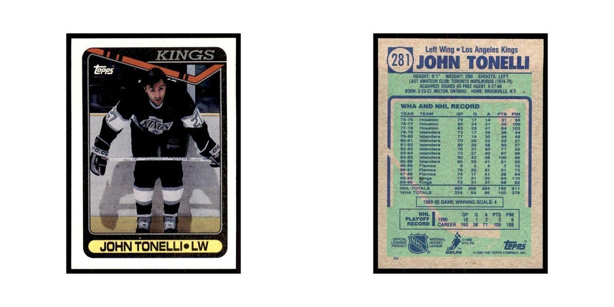 1990 Topps John Tonelli Hockey Cards #281