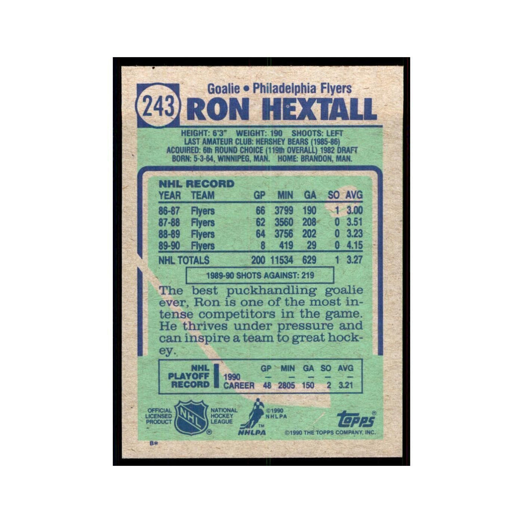 1990 Topps Ron Hextall Hockey Cards #243