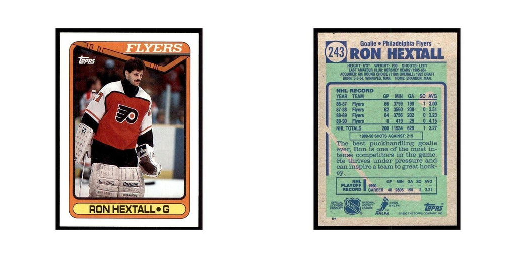 1990 Topps Ron Hextall Hockey Cards #243