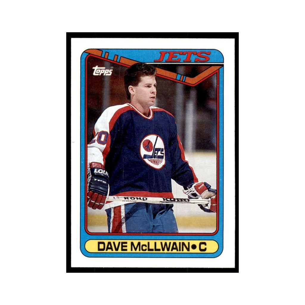 1990 Topps Dave McLlwain Hockey Cards #299