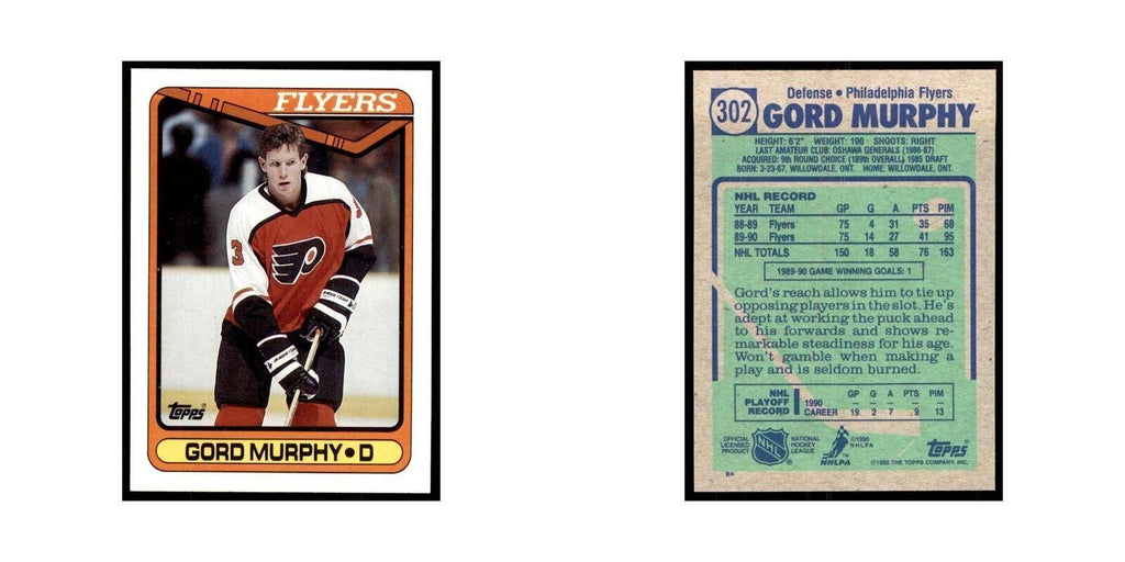 1990 Topps Gord Murphy Hockey Cards #302