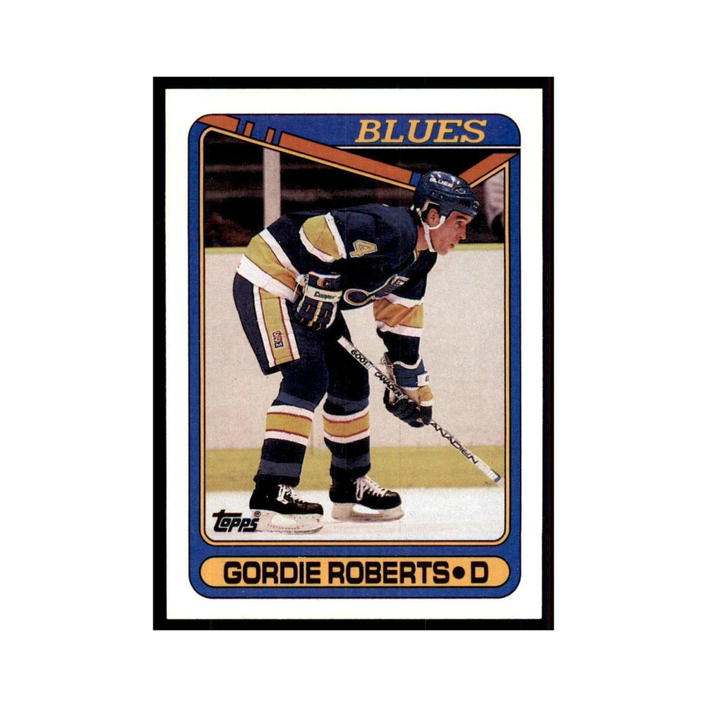 1990 Topps Gordie Roberts Hockey Cards #256