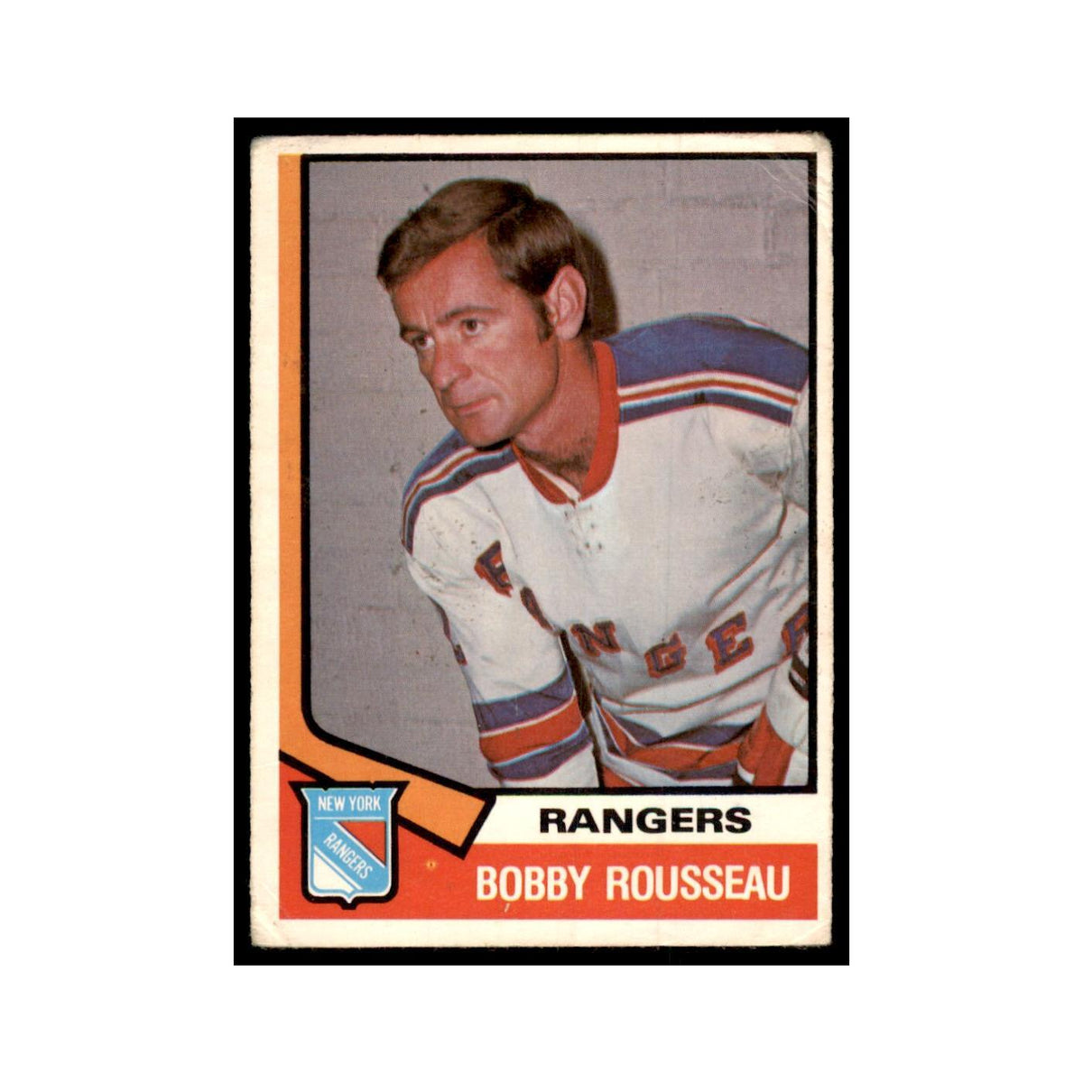 1974 O-Pee-Chee Bobby Rousseau (Damaged) New York Rangers #326