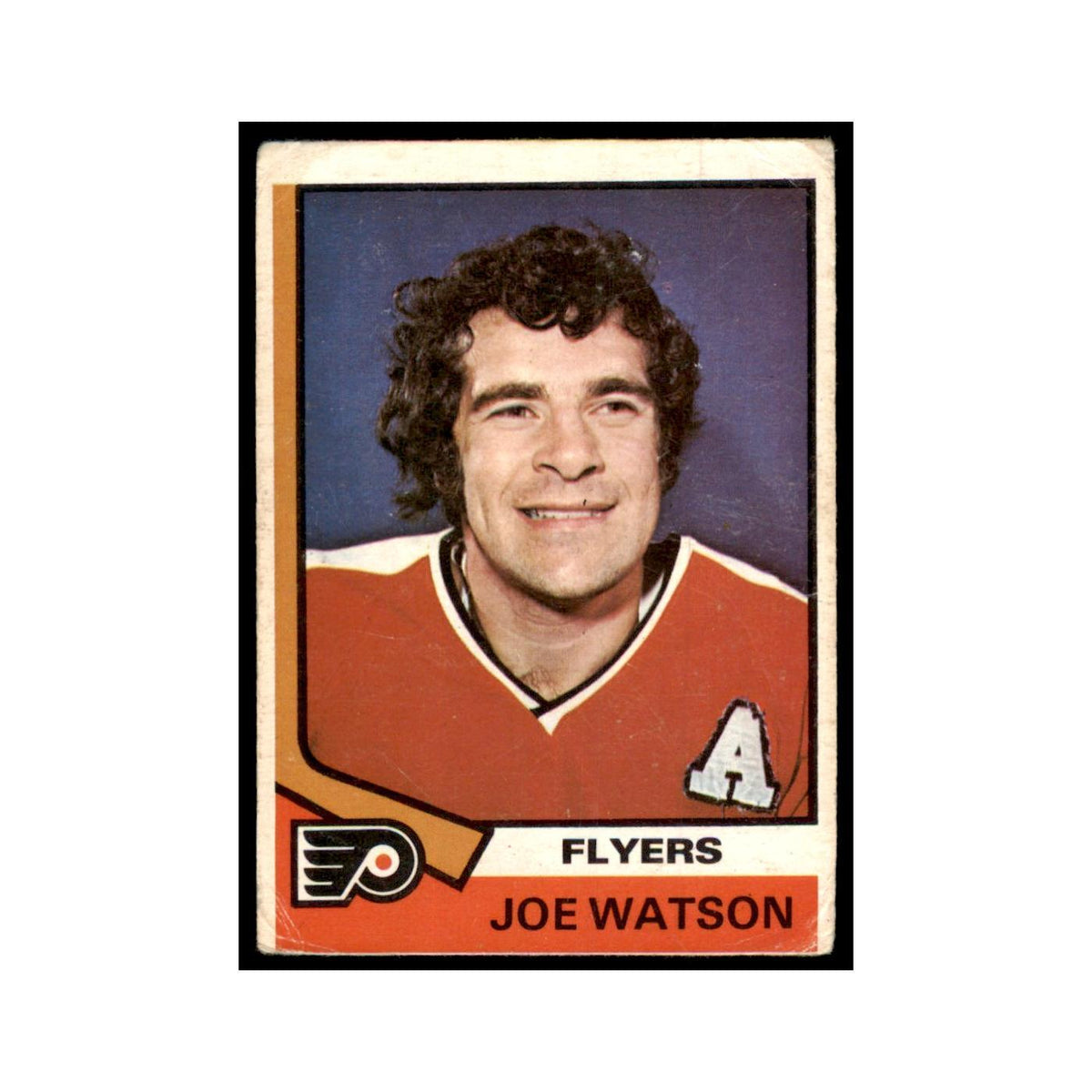 1974 O-Pee-Chee Joe Watson (Damaged) Philadelphia Flyers #217