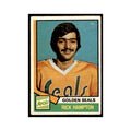 1974 O-Pee-Chee Rick Hampton RC (Damaged) California Golden Seals #329