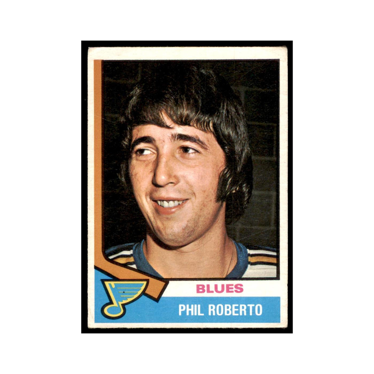 1974 O-Pee-Chee Phil Roberto (Damaged) St. Louis Blues #208