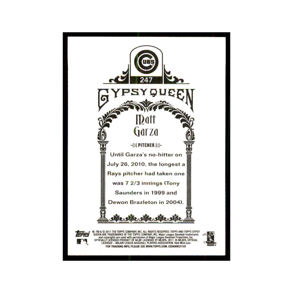 2011 Topps Gypsy Queen Matt Garza Cubs #247