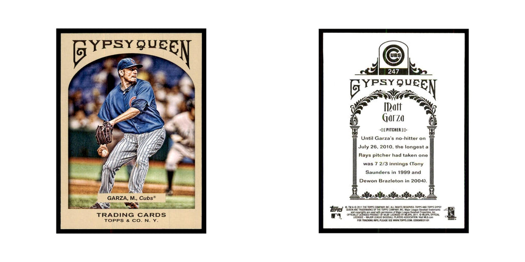 2011 Topps Gypsy Queen Matt Garza Cubs #247