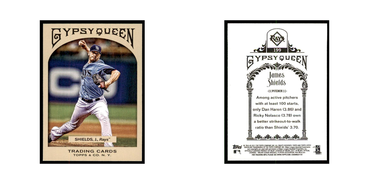 2011 Topps Gypsy Queen James Shields Rays #199
