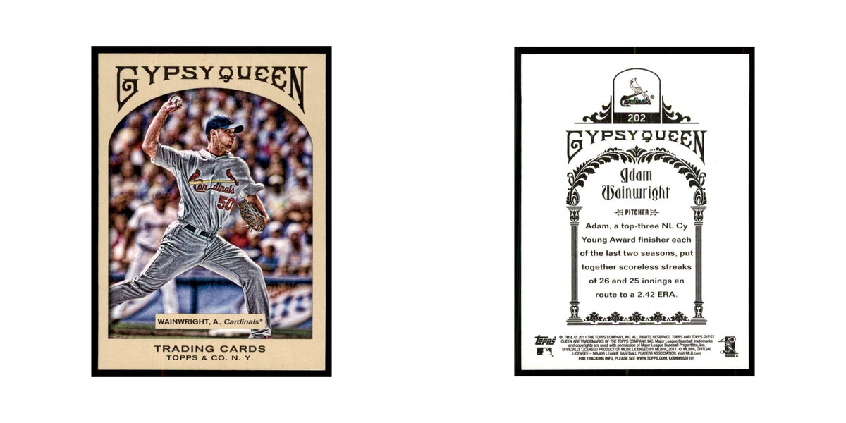 2011 Topps Gypsy Queen Adam Wainwright Cardinals #202