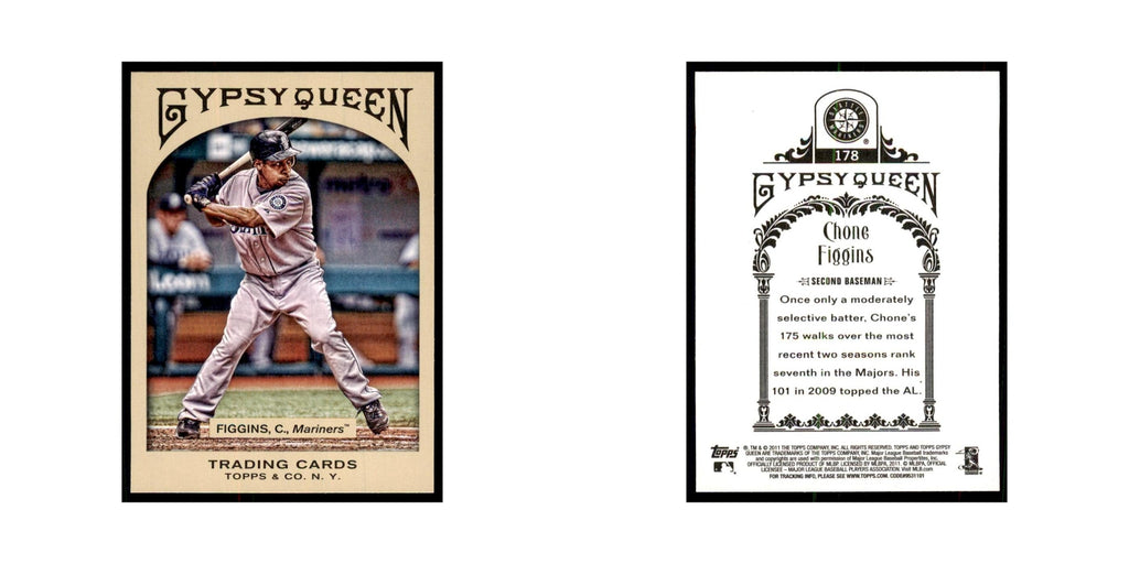 2011 Topps Gypsy Queen Chone Figgins Mariners #178
