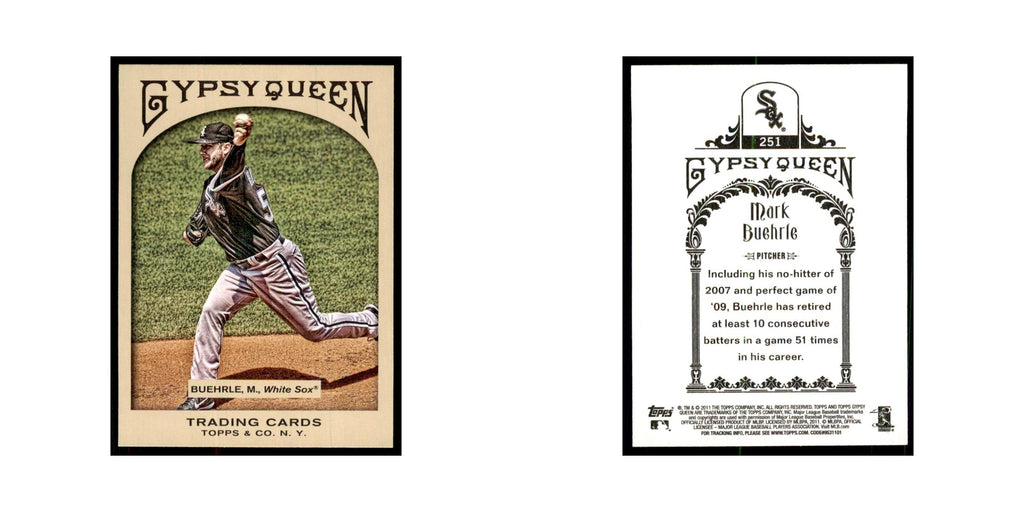 2011 Topps Gypsy Queen Mark Buehrle White Sox #251