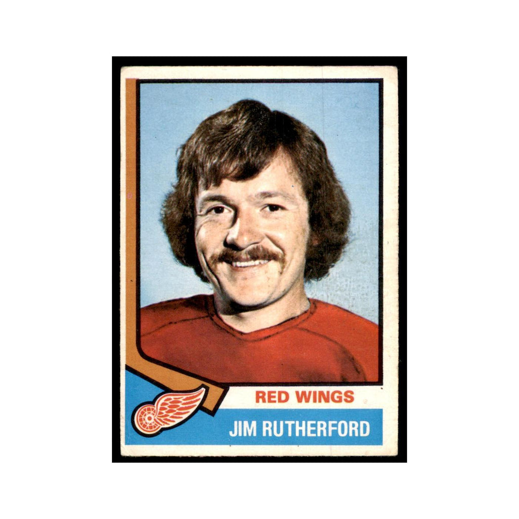 1974 O-Pee-Chee (damaged) Jim Rutherford Detroit Red Wings #225