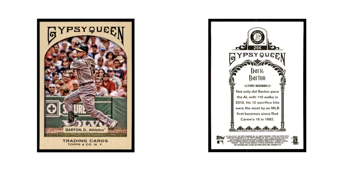 2011 Topps Gypsy Queen Daric Barton Athletics #266