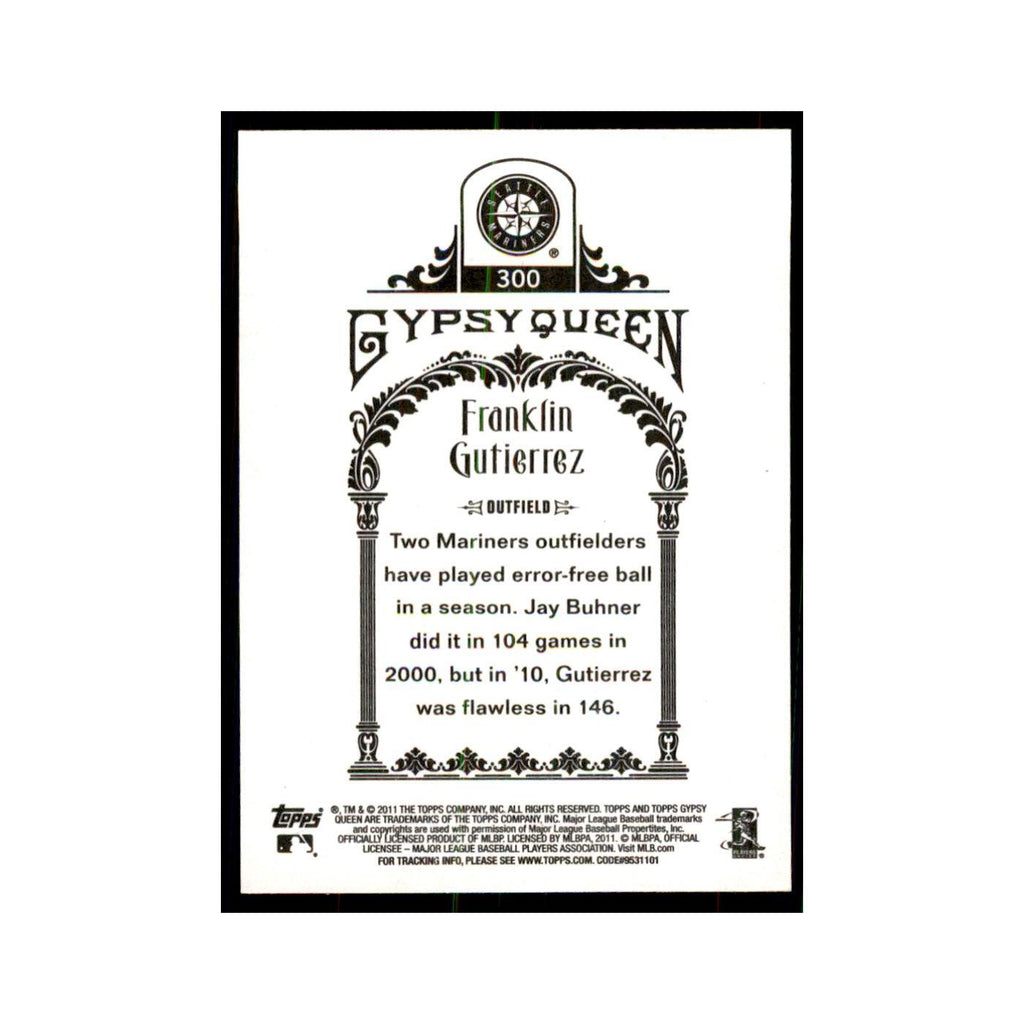 2011 Topps Gypsy Queen Franklin Gutierrez Mariners #300