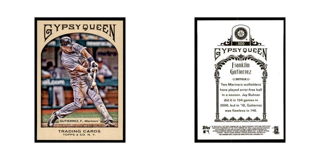 2011 Topps Gypsy Queen Franklin Gutierrez Mariners #300