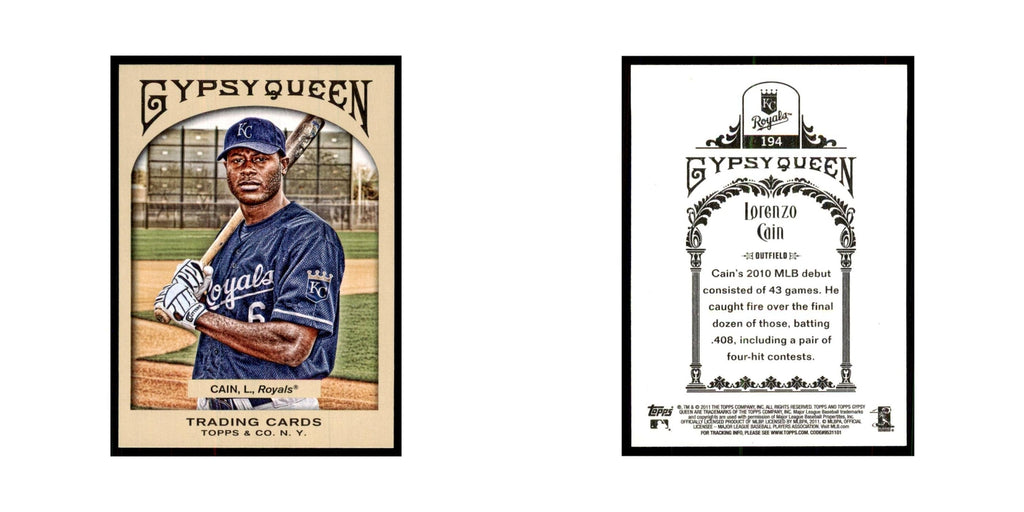 2011 Topps Gypsy Queen Lorenzo Cain Royals #194