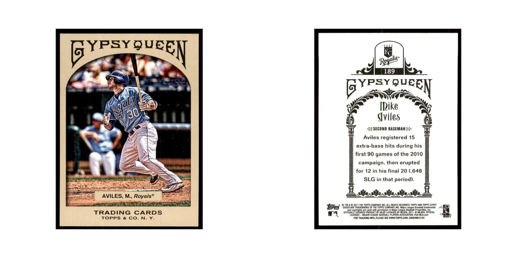 2011 Topps Gypsy Queen Mike Aviles Royals #189