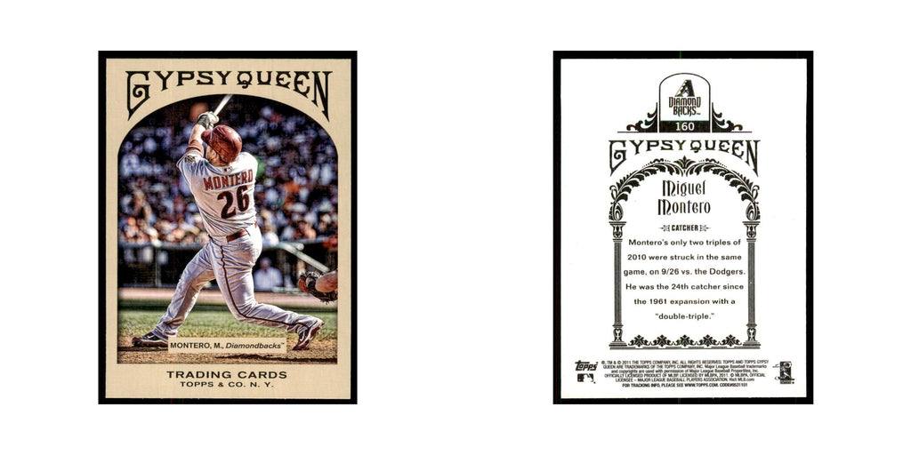 2011 Topps Gypsy Queen Miguel Montero Diamondbacks #160