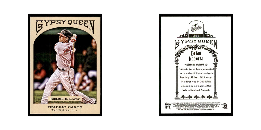2011 Topps Gypsy Queen Brian Roberts Orioles #241