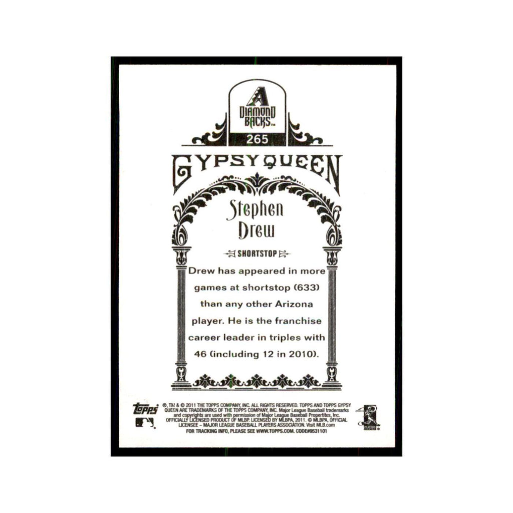2011 Topps Gypsy Queen Stephen Drew Diamondbacks #265