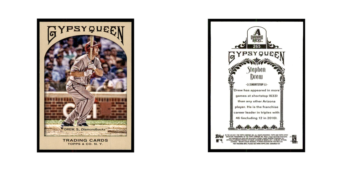 2011 Topps Gypsy Queen Stephen Drew Diamondbacks #265
