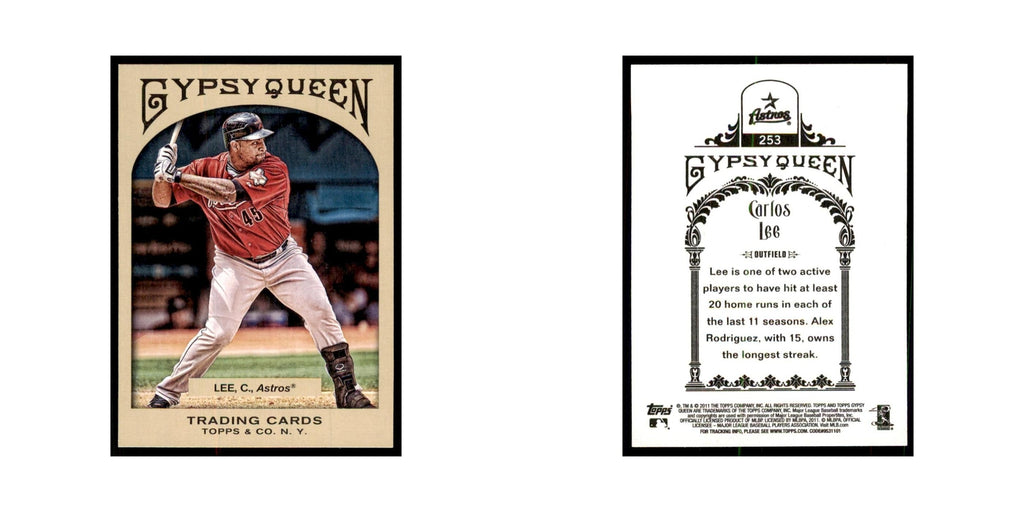 2011 Topps Gypsy Queen Carlos Lee Astros #253