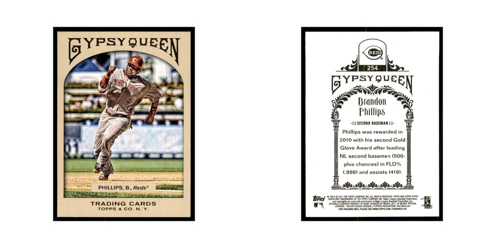 2011 Topps Gypsy Queen Brandon Phillips Reds #254
