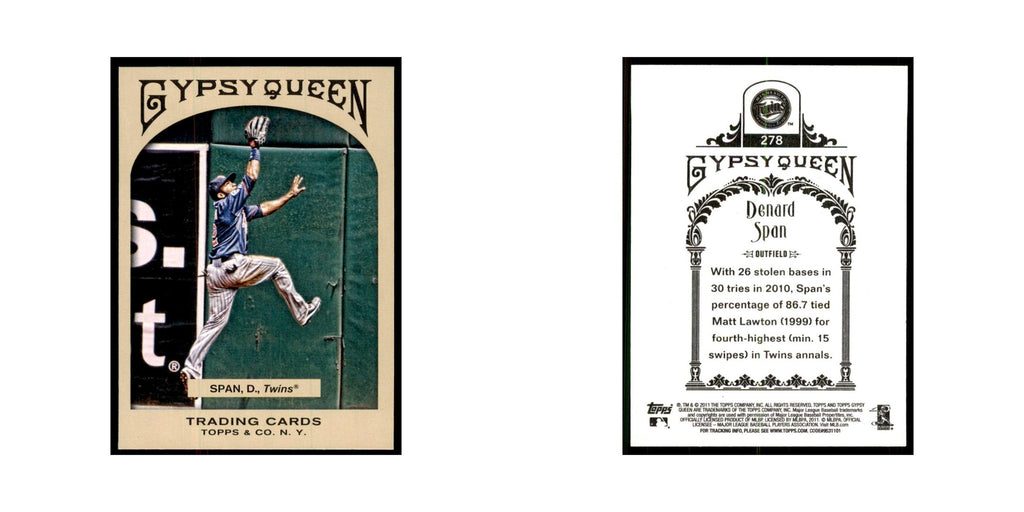 2011 Topps Gypsy Queen Denard Span Twins #278