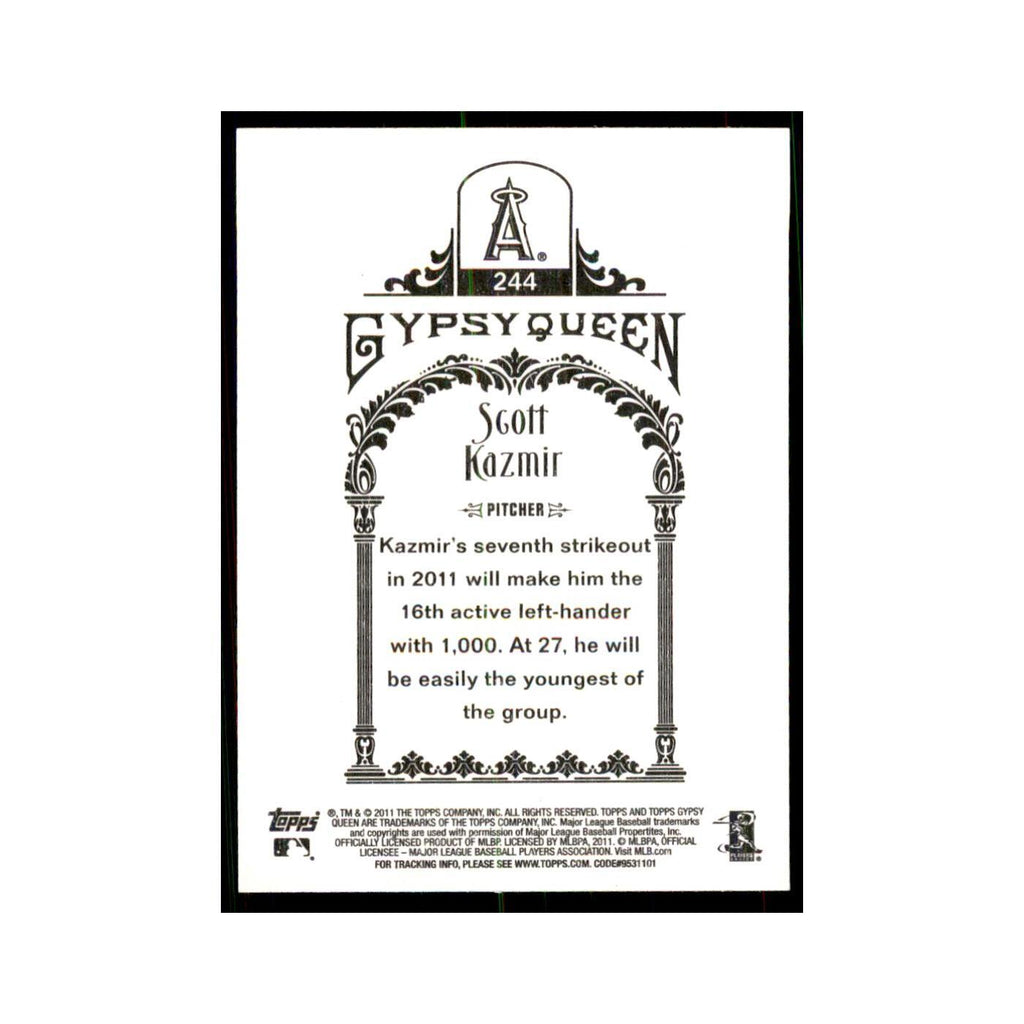 2011 Topps Gypsy Queen Scott Kazmir Angels #244