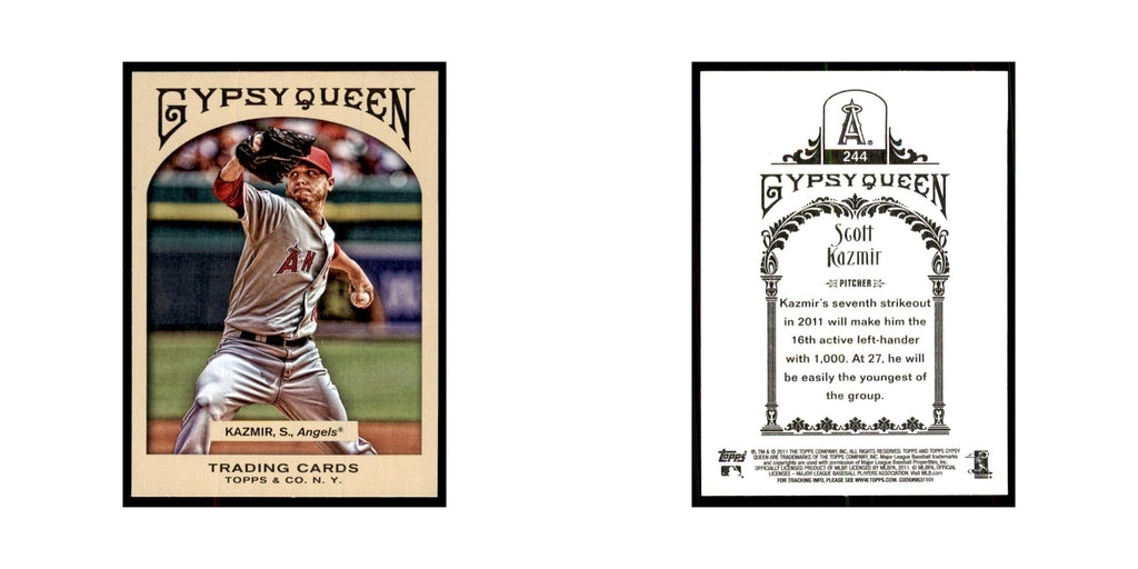 2011 Topps Gypsy Queen Scott Kazmir Angels #244