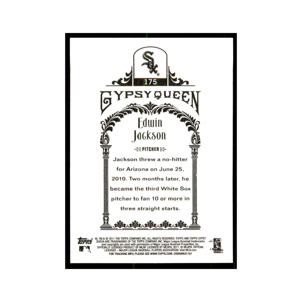 2011 Topps Gypsy Queen Edwin Jackson White Sox #175