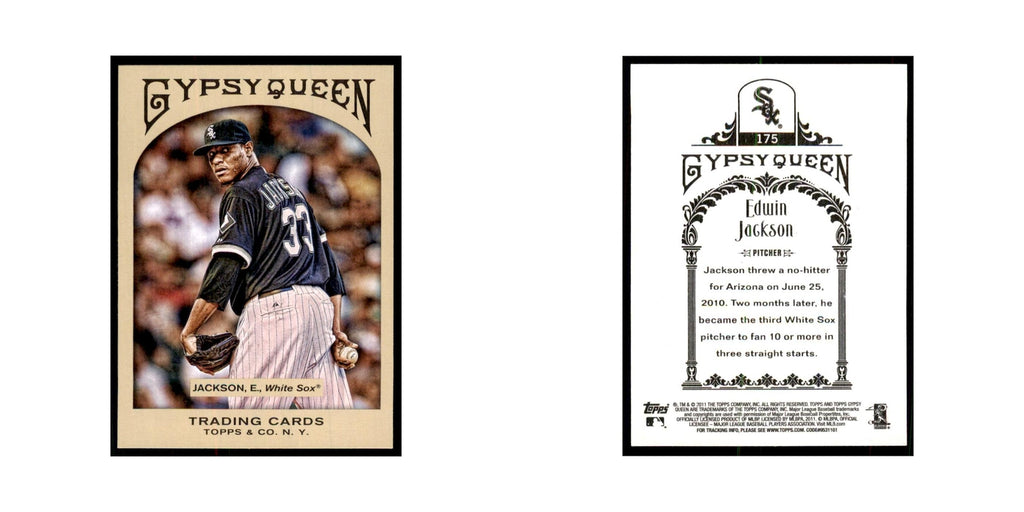 2011 Topps Gypsy Queen Edwin Jackson White Sox #175