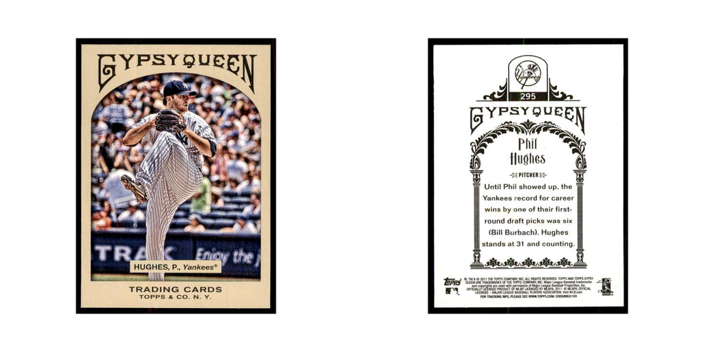 2011 Topps Gypsy Queen Phil Hughes Yankees #295